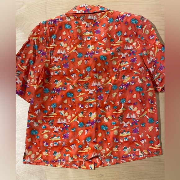 Vintage Ann May Silk Button Up Shirt Small (JR) - Picture 11 of 11